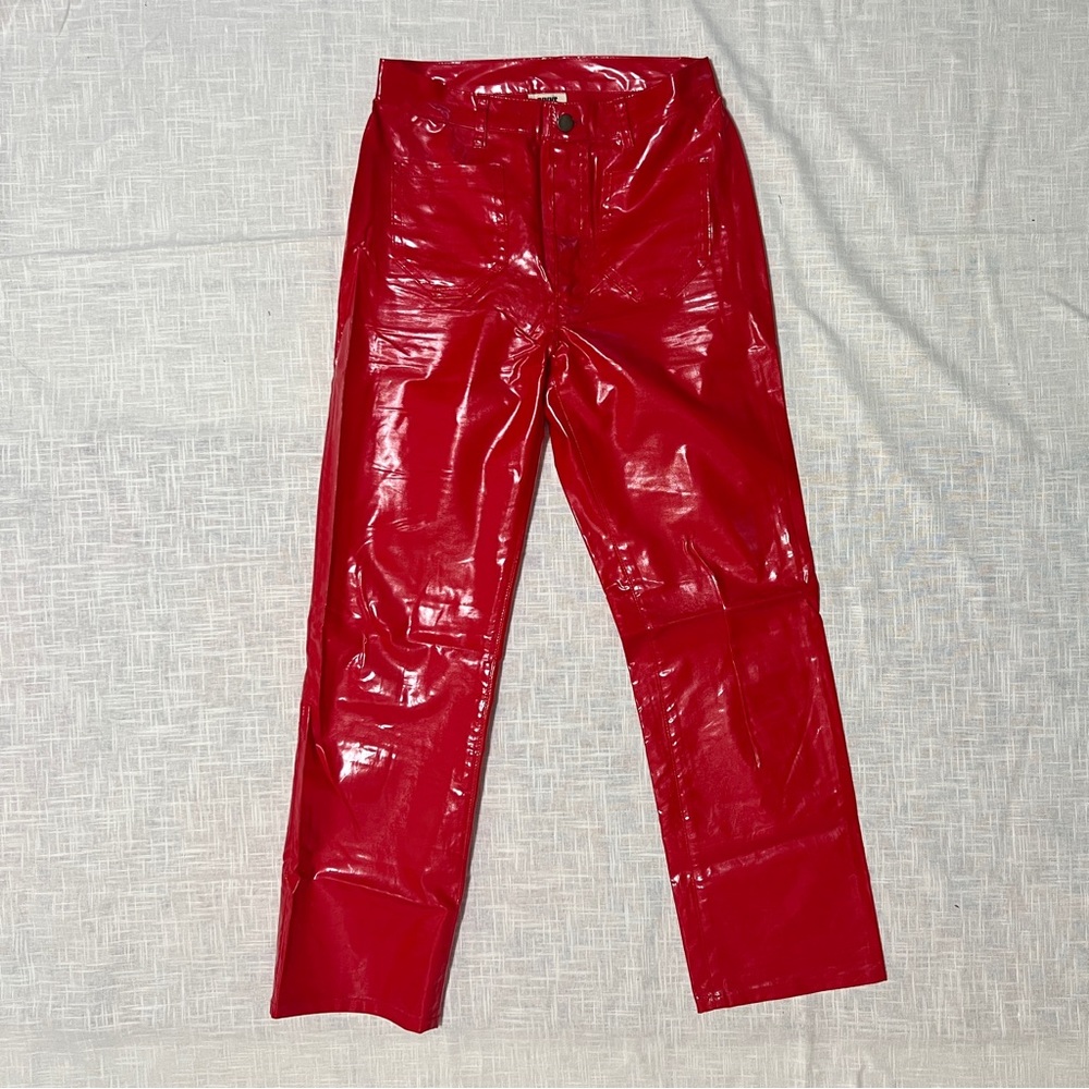 Lykke wullf | shiny red straight leg, size 4, like new
